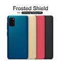 Пластиковый чехол с подставкой Nillkin Super Frosted Shield Красный для Samsung Galaxy A41(#5)