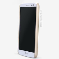 Пластиковый чехол с пленкой Nillkin Super Frosted Shield Gold  для LG Optimus G2 Mini D618