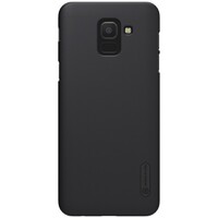 Пластиковый чехол с пленкой Nillkin Super Frosted Shield Черный для Samsung Galaxy J6