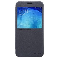 Полиуретановый чехол Nillkin Sparkle Leather Case Black для Samsung Galaxy A8