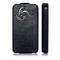 Кожаный чехол книга HOCO Leather Case Earl Fashion Black для Apple iPhone 4/4S(#1)