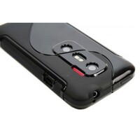 Силиконовый чехол накладка Black  для HTC EVO 3D