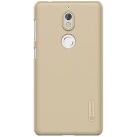 Пластиковый чехол с пленкой Nillkin Super Frosted Shield Gold для Nokia 7