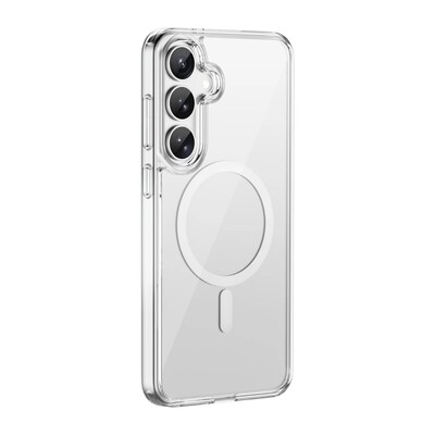 Силиконовый чехол с Magsafe Wiwu iShield Pro Case (прозрачный) для Samsung Galaxy S25(1)