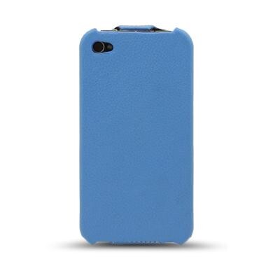 Кожаный чехол Melkco Leather Case Blue LC для Apple iPhone 4/4S(2)