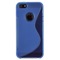 Силиконовый чехол Blue  для Apple iPhone 5/5s/SE