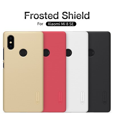 Пластиковый чехол с пленкой Nillkin Super Frosted Shield Золотой для Xiaomi Mi8 SE(4)