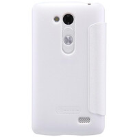 Полиуретановый чехол Nillkin Sparkle Leather Case White  для LG L FINO D295