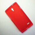 Силиконовый чехол Becolor Red Mat для Huawei Ascend G700(#2)