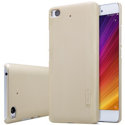 Пластиковый чехол с пленкой Nillkin Super Frosted Shield Gold для Xiaomi Mi5S(3)