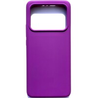 Силиконовый чехол Silicone Case с логотипом фиолетовый для Xiaomi 11 Ultra