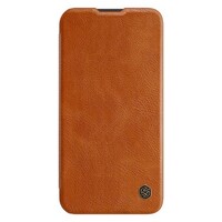 Кожаный чехол Nillkin Qin Pro Leather Case Коричневый для Samsung Galaxy S23