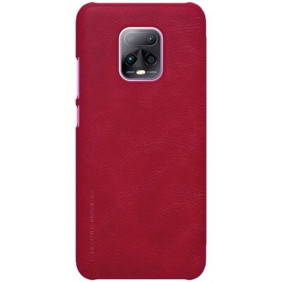 Кожаный чехол Nillkin Qin Leather Case Красный для Xiaomi Redmi 10X 5G ( 10X Pro 5G)(2)