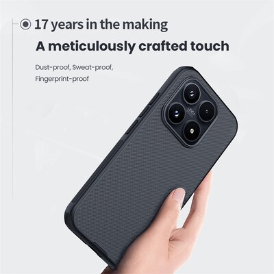 Пластиковый чехол с пластиной Magsafe Nillkin Super Frosted Shield Pro Magnetic Case черный для Xiaomi 17(8)