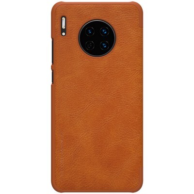 Кожаный чехол Nillkin Qin Leather Case Коричневый для Huawei Mate 30(2)