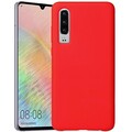 Силиконовый чехол Silicone Case красный для Huawei P30 Lite(#1)