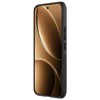 Пластиковый чехол с пластиной Magsafe Nillkin Super Frosted Shield Pro Magnetic Case черный  для Xiaomi Poco F8 Ultra(4)