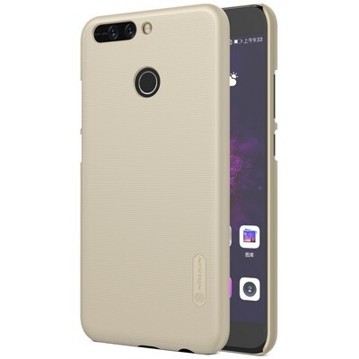 Пластиковый чехол с пленкой Nillkin Super Frosted Shield Gold для Huawei Honor 8 Pro\ Honor V9(3)