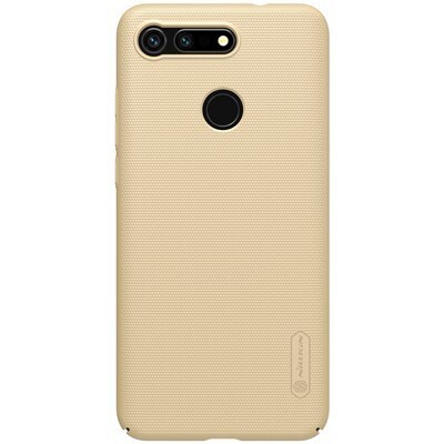 Пластиковый чехол с подставкой Nillkin Super Frosted Shield Золотой для Huawei Honor View 20(1)