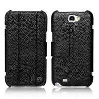 Кожаный чехол книга HOCO Real Case Black для Samsung N7100 Galaxy Note 2