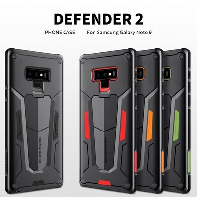 Противоударный чехол-накладка Nillkin Defender II Series Черный для Samsung N960F Galaxy Note 9(4)