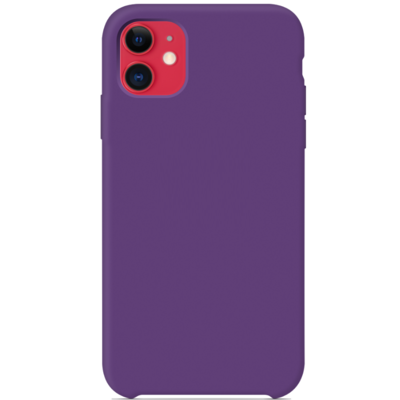 Силиконовый чехол фиолетовый для Apple iPhone 11(5)
