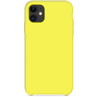Силиконовый чехол желтый для Apple iPhone 11(3)
