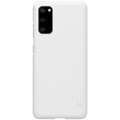 Пластиковый чехол с подставкой Nillkin Super Frosted Shield Белый для Samsung Galaxy S20(#1)