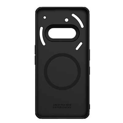 Пластиковый чехол с пластиной Magsafe Nillkin Super Frosted Shield Pro Magnetic Case Черный для Nothing Phone 3a(3)