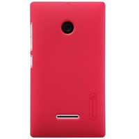 Пластиковый чехол с пленкой Nillkin Super Frosted Shield Red для Microsoft Lumia 435