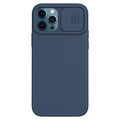 Силиконовая накладка Nillkin CamShield Silky Silicone Case Синяя для Apple iPhone 12 Pro Max(#1)