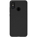Пластиковый чехол Nillkin Synthetic Fiber Черный для Xiaomi Mi8(#1)