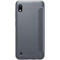 Полиуретановый чехол книга Nillkin Sparkle Leather Case Черный для Samsung Galaxy A10(#2)