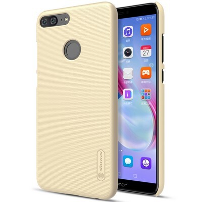 Пластиковый чехол с пленкой Nillkin Super Frosted Shield Gold (Золотой) для Huawei Honor 9 Lite(3)