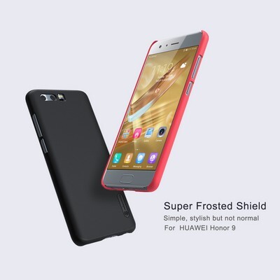 Пластиковый чехол с пленкой Nillkin Super Frosted Shield Black для Huawei Honor 9(4)