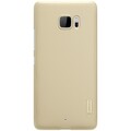 Пластиковый чехол с пленкой Nillkin Super Frosted Shield Gold для HTC U Ultra(#1)