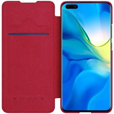 Кожаный чехол Nillkin Qin Leather Case Коричневый для Huawei P40 Pro(3)