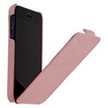 Кожаный чехол HOCO Lizard pattern Leather Case Pink для Apple iPhone 5/5s/SE(#1)