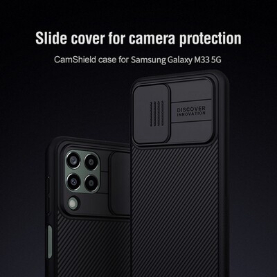 Чехол-накладка Nillkin CamShield Синяя для Samsung Galaxy M33(6)