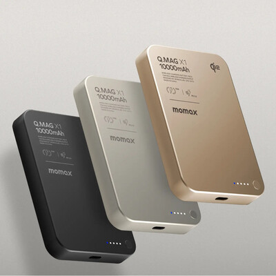 Внешний аккумулятор Momax 1-Power Q.Pass 10000mAh Qi2 Magnetic Wireless Battery Pack (IP136Q2D) черный(12)