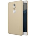 Пластиковый чехол с пленкой Nillkin Super Frosted Shield Gold для Nokia 7(#3)