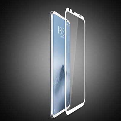 Противоударное защитное стекло с полным клеем Full Glue Screen Cover 0.3mm белое для Meizu 16(3)