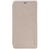 Полиуретановый чехол книга Nillkin Sparkle Leather Case Gold для Xiaomi Mi4S