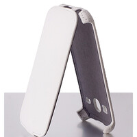 Кожаный чехол iBox Premium White для Samsung G350E Galaxy Star Advance