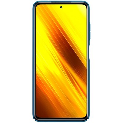 Пластиковый чехол Nillkin Super Frosted Shield Синий для Xiaomi Poco X3/ Poco X3 Pro(2)