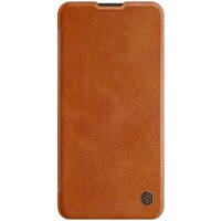 Кожаный чехол Nillkin Qin Leather Case Коричневый для Huawei P40