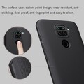 Пластиковый чехол с подставкой Nillkin Super Frosted Shield Черный для Xiaomi Redmi Note 9(#4)