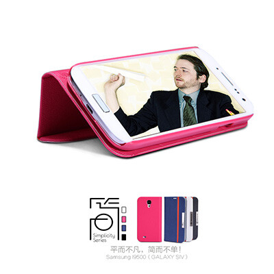Чехол книга Nillkin Simplicity Series Blue для Samsung i9500 Galaxy S4(3)