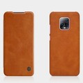 Кожаный чехол Nillkin Qin Leather Case Коричневый для Xiaomi Redmi 10X 5G ( 10X Pro 5G)(#4)