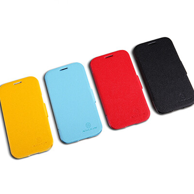 Полиуретановый чехол Nillkin Fresh Series Blue для Samsung i8552 Galaxy Win Duos(3)